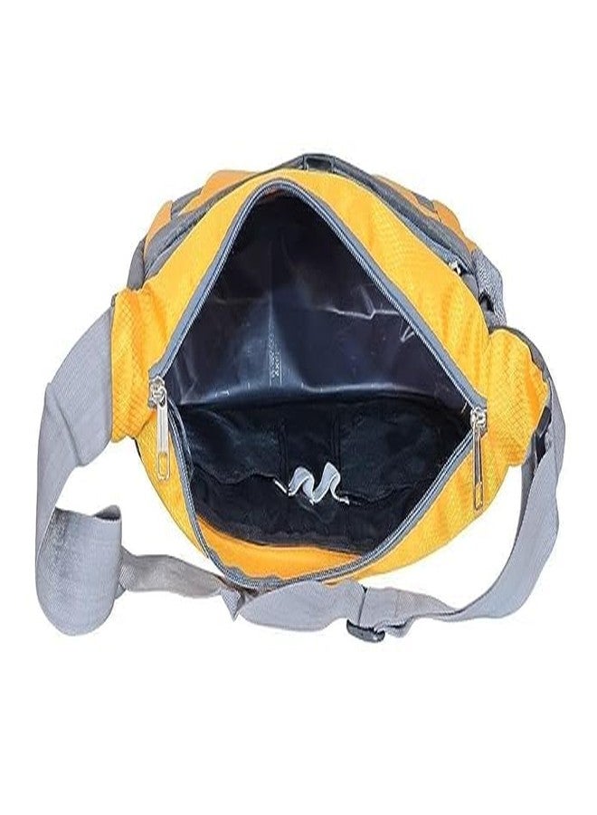 Areo- Travel Office Business Messenger Shoulder Bag for Men & Women, Sturdy messanger for collage, messanger bag made of Polyester for Adults,Men and Women (Pack of 1) Yellow - Image 3